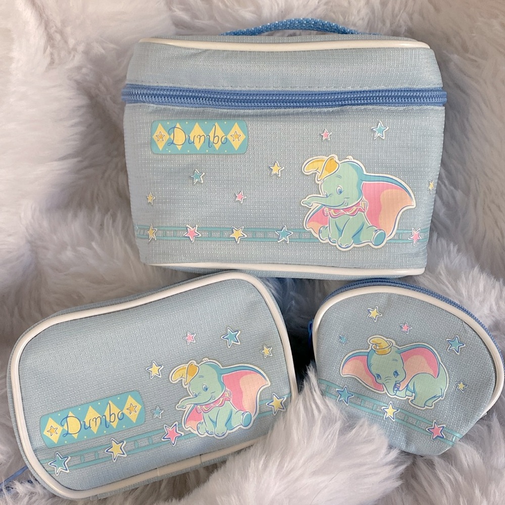 BNWT!✨ Adorable Disney’s Dumbo Makeup Bags Bundle! 🐘🎪